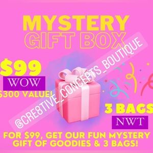 Cre8tive’s Madness 3 NWT Handbags, each STUFFED with goodies!